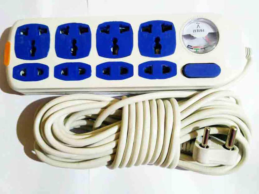 SHREEJIIH 8 Way Port Buster Multipin Socket Surge Spike Protector Indicator with 10 M Long Cable-image-24