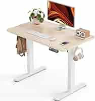 Amazon | ErGear 電動 昇降式デスク 一枚天板 スタンディング