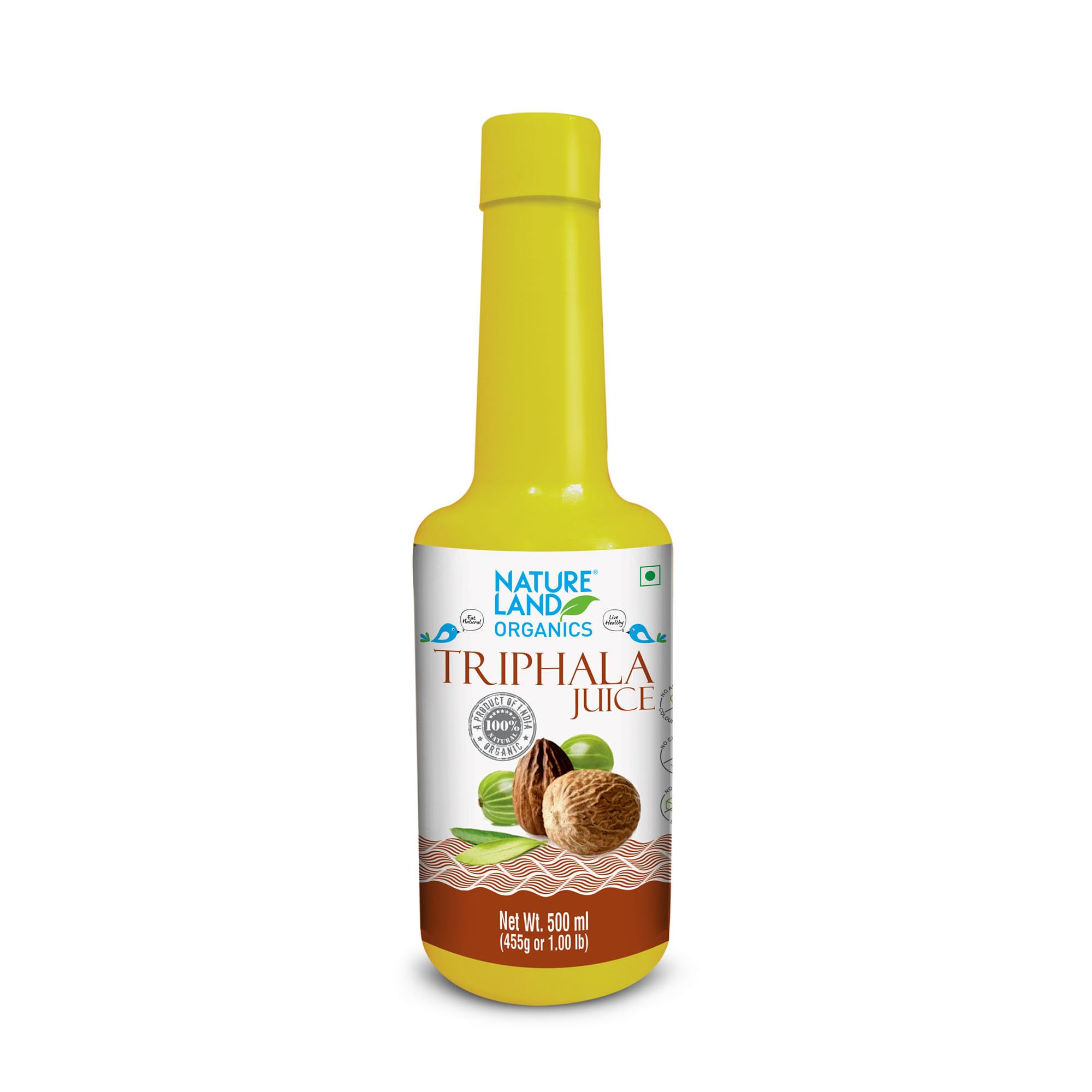 NATURELAND ORGANICSTriphala Juice - Organic Juices 500 Ml (Pack Of 1)