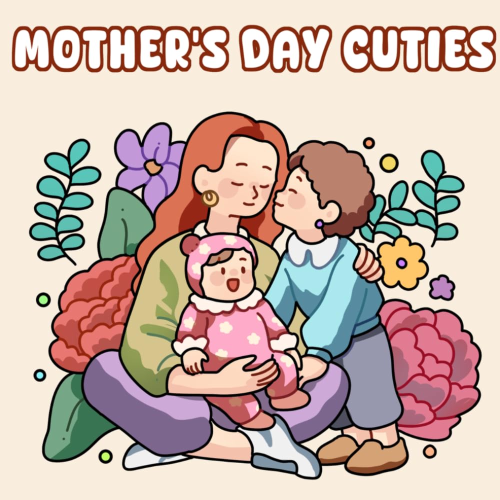 Cozy Mother’s Day Cuties: Heartwarming Coloring Book for Adults and Kids with Cute Mother-Child Moments for Stress Relief and Relaxation