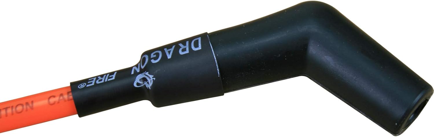 AIP Electronics Dragon FIRE Performance Street Series Orange 8.5mm Low Ohm Spark Plug Wire Set Compatible with 1997-2019 Chevrolet Cadillac Pontiac LS 5.3L 5.7L 6.0L 6.2L 7.0L V8 OEM Fit PWJ258-O