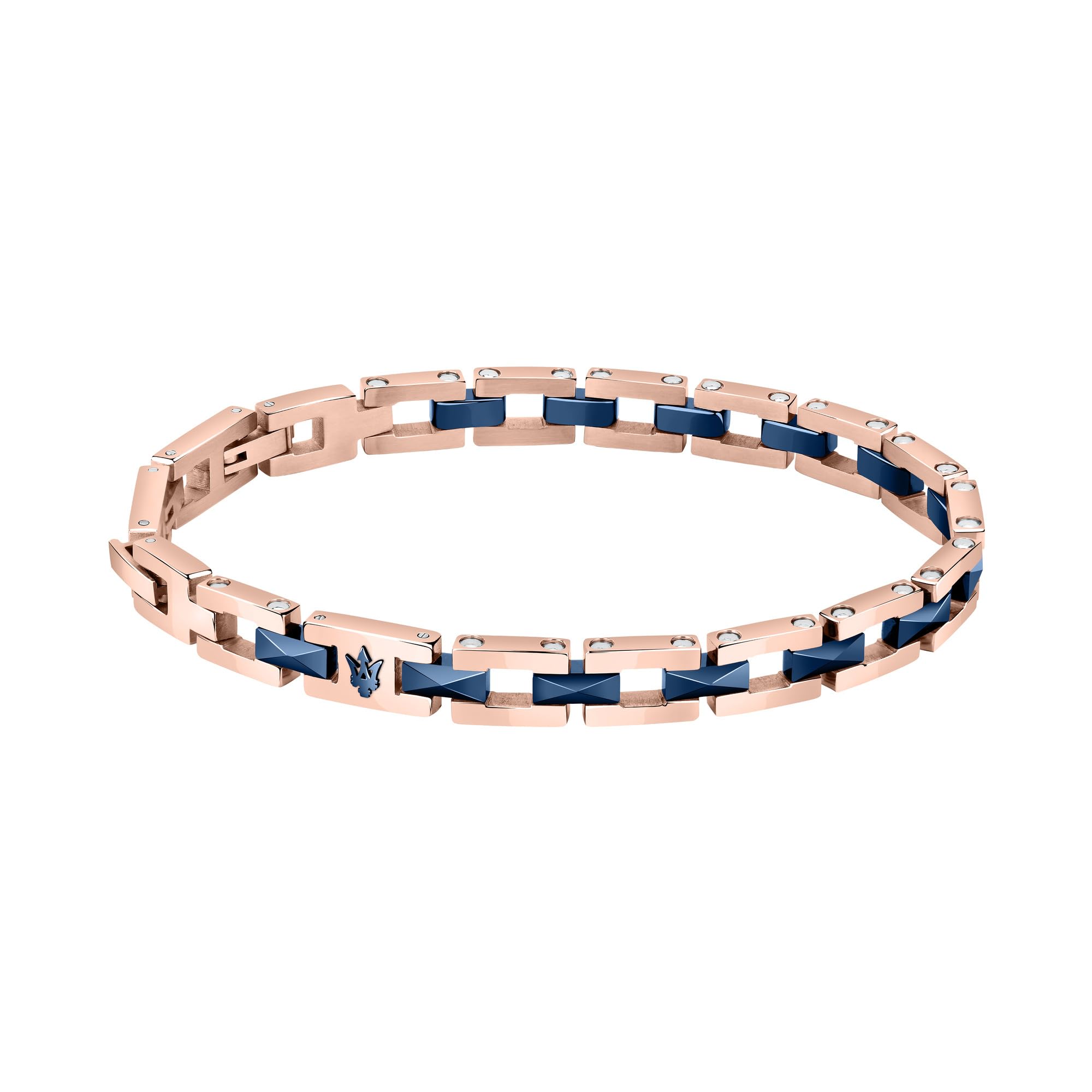 Ceramic Herren Armband aus Stahl, Keramik,IP RG,IP blau - JM422ATZ15
