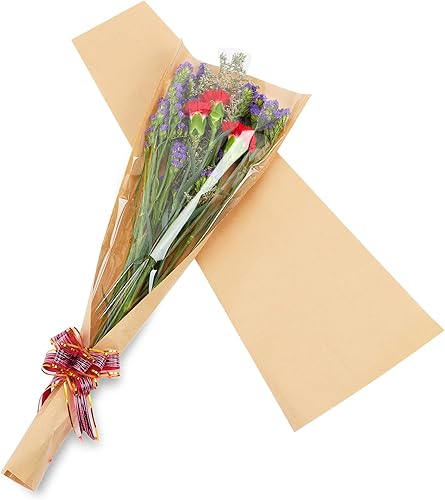 Miniatura 3 de Ramo de flores Manga de envoltura de flores Papel de plástico Arreglo Floral Suministros Envoltura Bolsas 50pcs XL-Original