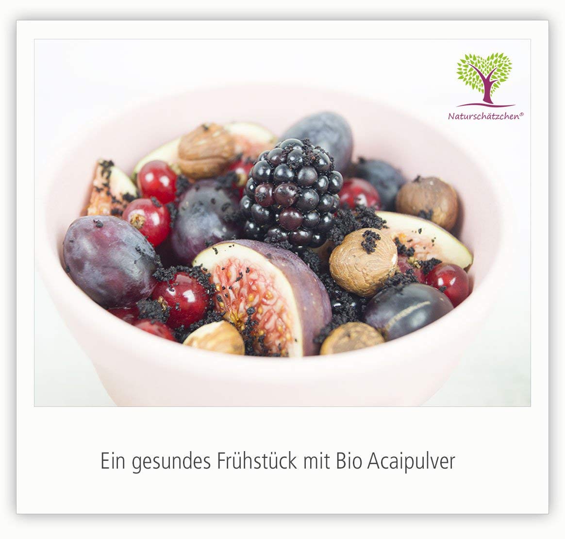 Polvo de acai orgánico (polvo de acai) en calidad orgánica probada (DE-ÖKO-022) - Superalimento orgánico (1 x 100 g)