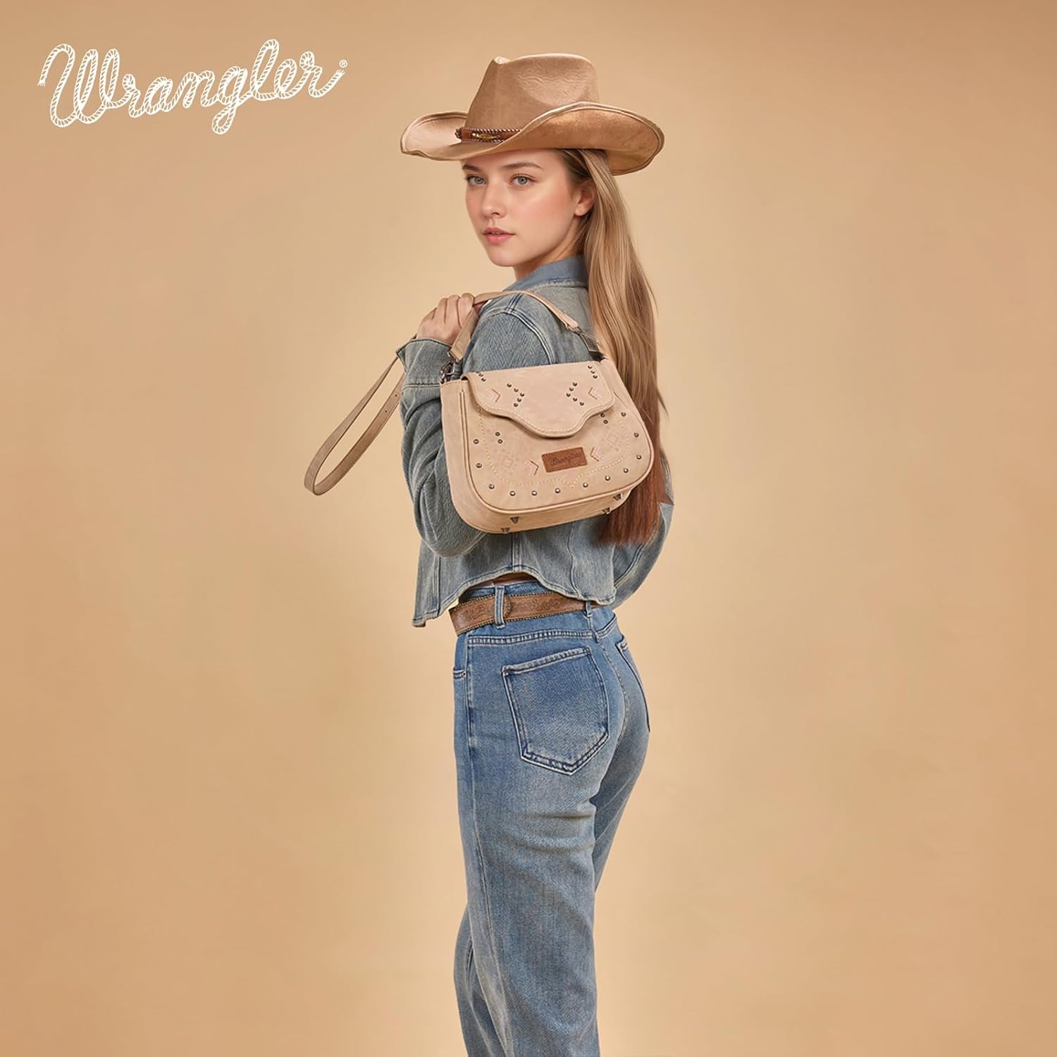 Wrangler Western Flap Crossbody Bag for Women Designer Saddle Bag Purses Shoulder Bag