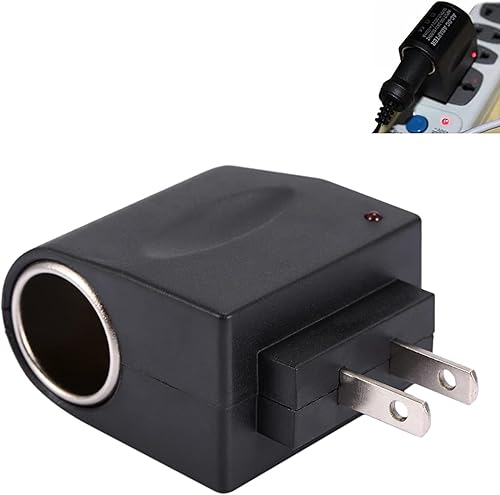 Agatige Convertidor de CA a CC, transformador de fuente de alimentación universal 500mA 1.5A 240V AC a 12V DC encendedor de coche, adaptador de