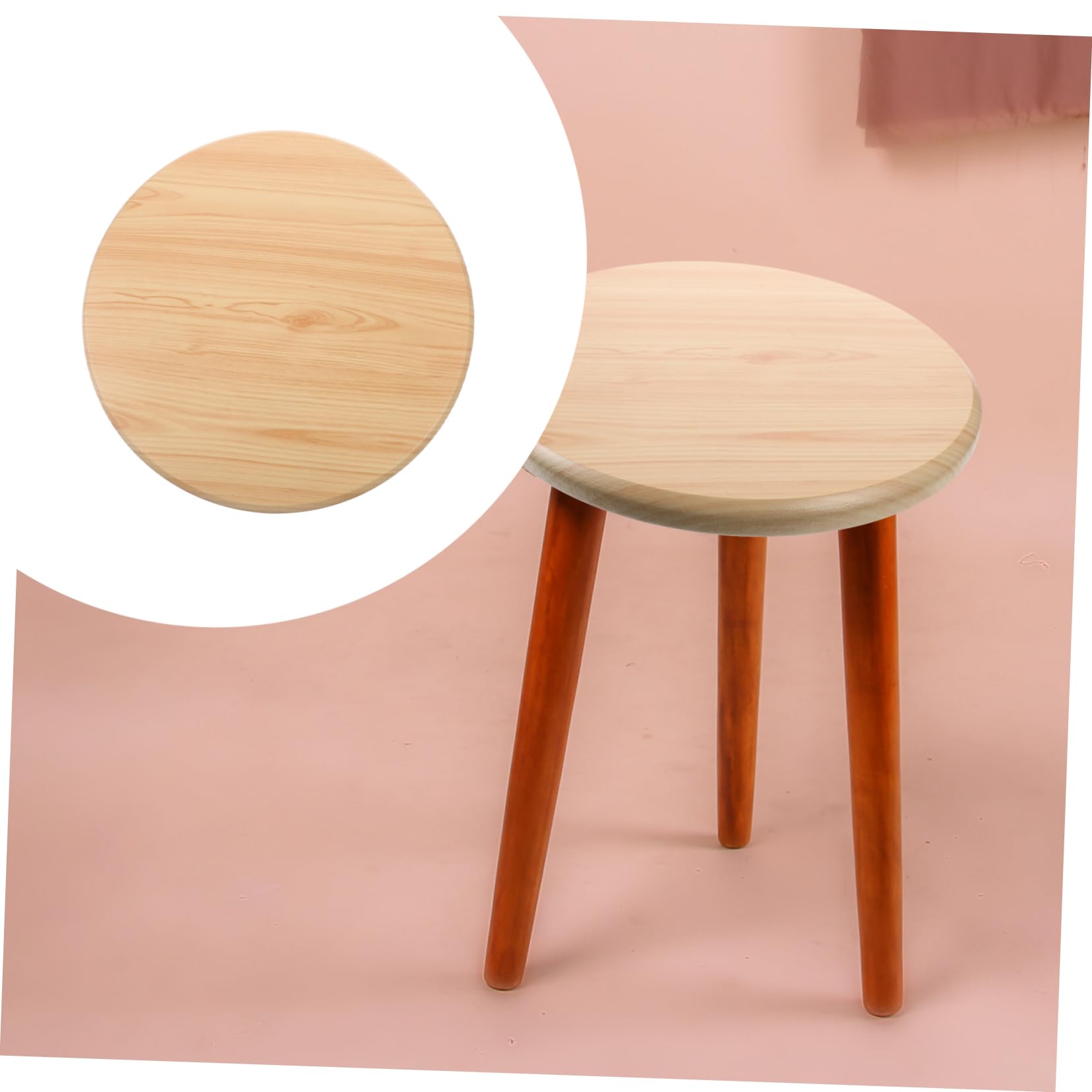 Amazon.co.jp: GRIRIW 木製丸椅子座面交換パーツ 丈夫で なバー用