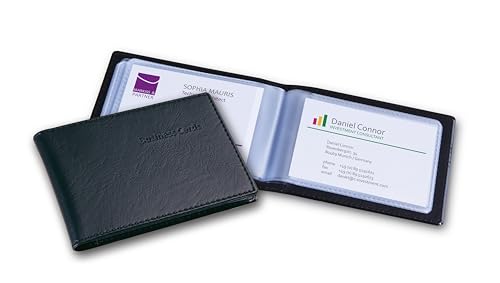 SIGEL VZ170 Karten-Mappe für 40 Karten, in matt-schwarzer...