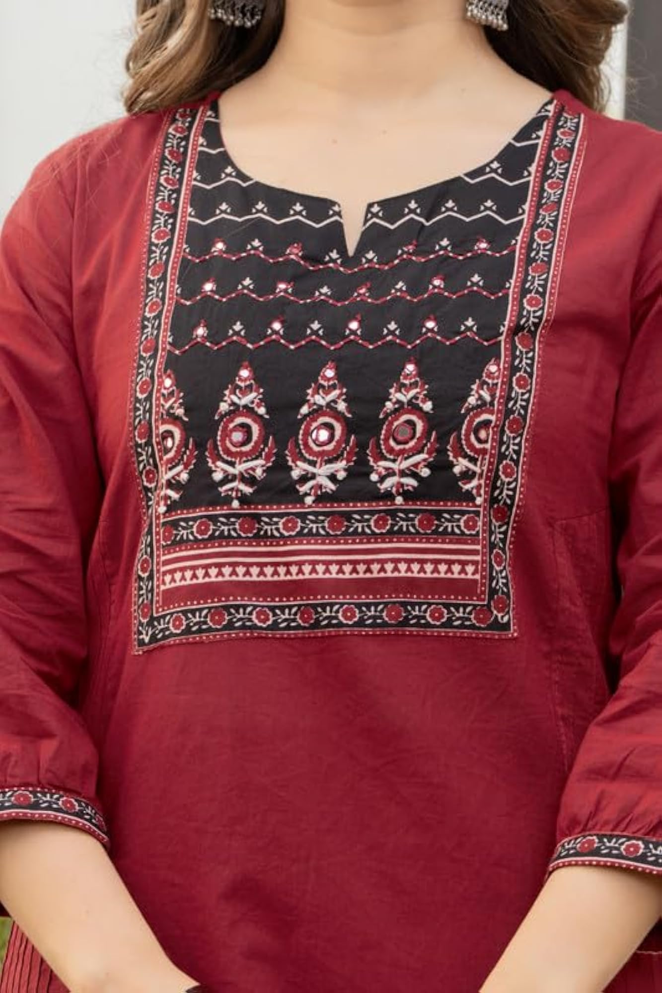 Cotton Straight Kurta Set with Palazzo Pants & Dupatta