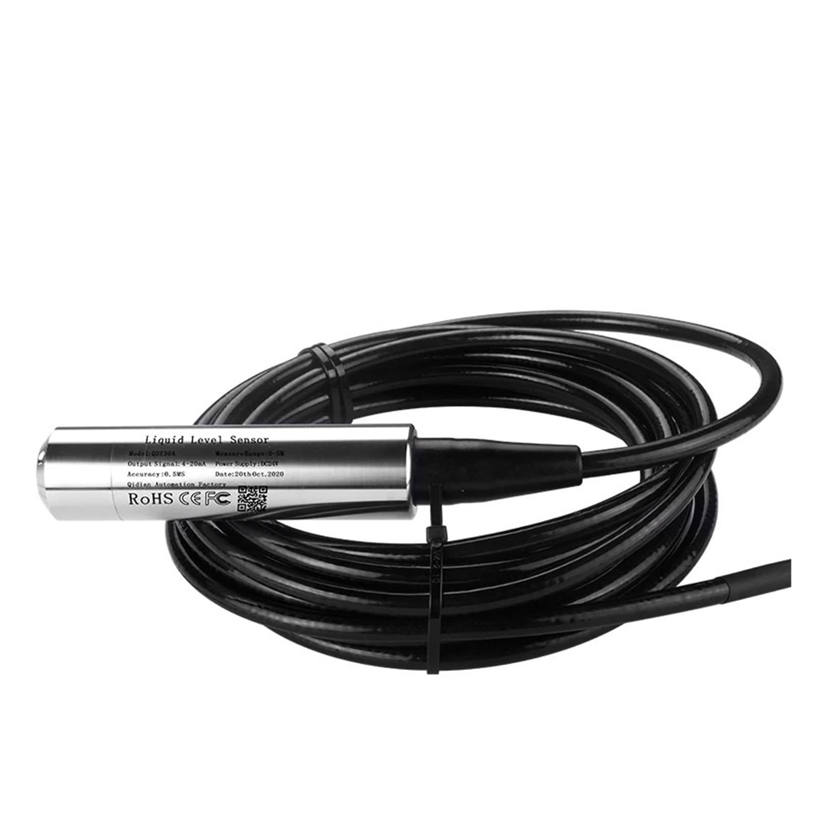 HJCMOONB IP68 RS485 Output Input Static Pressure piezoresistive Water Level Sensor Transmitter DC12-30V