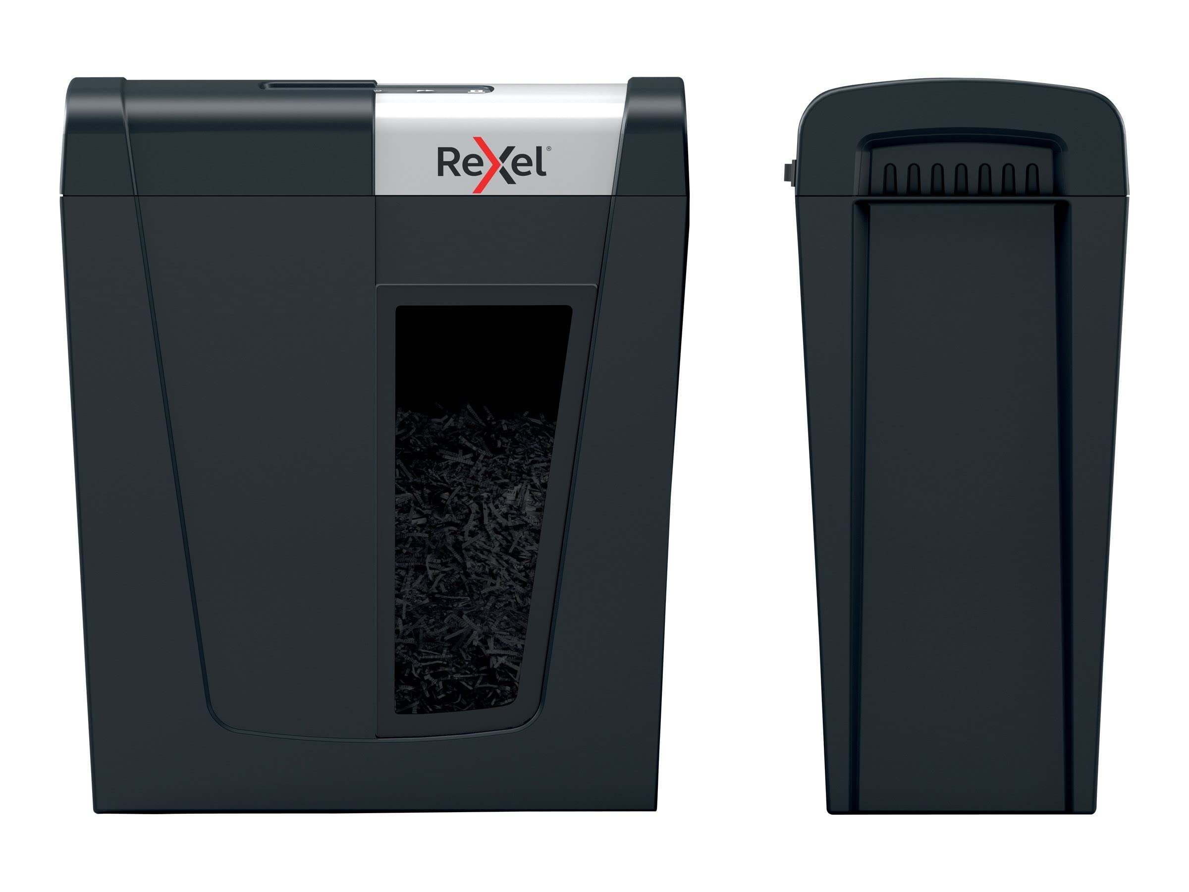 Rexel Secure MC4-SL Whisper-Shred Destructora de Papel con Microcorte P5, 4 Hojas, Papelera Extraíble de 14 L, Silenciosa y Compacta, 2020132