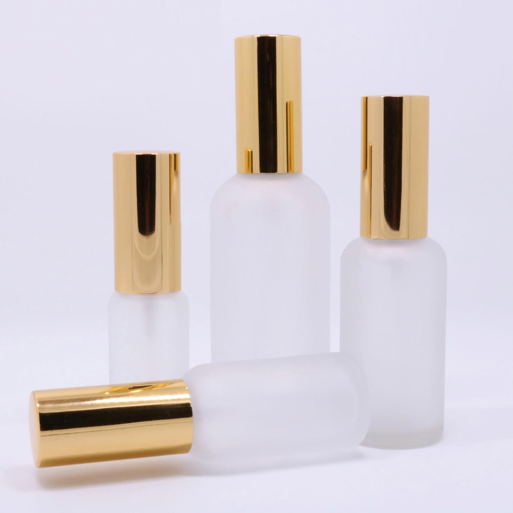 24 Pezzi 15ml Vuoto Bottiglie Atomizzatore Vetro Trasparente Opaco di Profumo con Tappi di Profumo flacone spray Con Sprayer per Vita Quotidiana+ 1 x imbuto