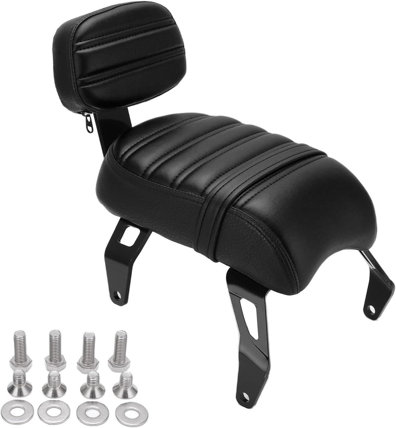 Motorcycle Backrest Pad Kits Motorcycles Rear Passenger for Seat with Backrest Kits Replacement for Bobber 2018‑2021 for