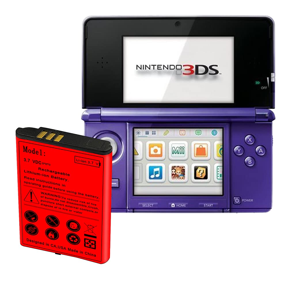 Large Power Replacement Business Thick Density 1650mAh Battery Compatible with Nintendo 3DS CTR-001