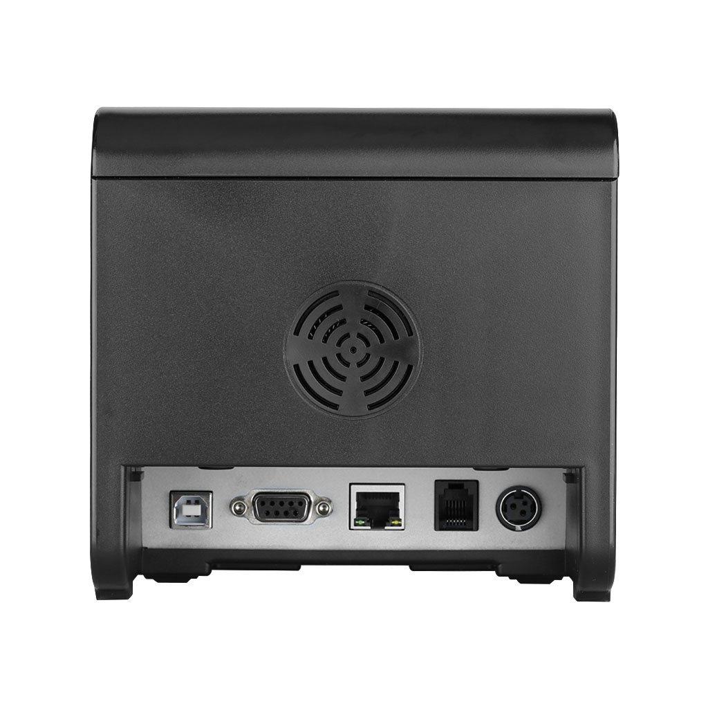 EXCELVAN HOP-H801- Impresora térmica de Recibos y Tickets (Interfaz USB, 80mm, 300mm/sec, Compatible con Andriod, iOS, Windows y Linux), Negro