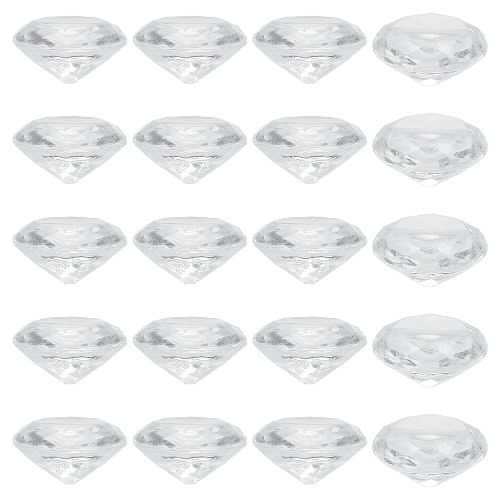 Porte numéros de table diamant acrylique transparent fente mariage