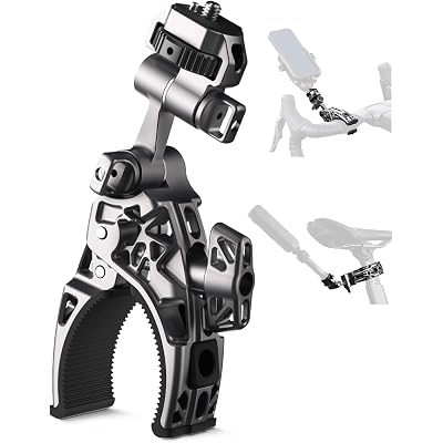 Heavy Clamp Camera Mount for Flat Tube Road Bike, Super Clamp with 1/4"-20 Thread,E-Bike Accessories/Bicycle, Compatible with GoPro Hero13/12/11/10/ DJI Osmo 360/Action 5 Pro/4/3/Insta360 X4/X5