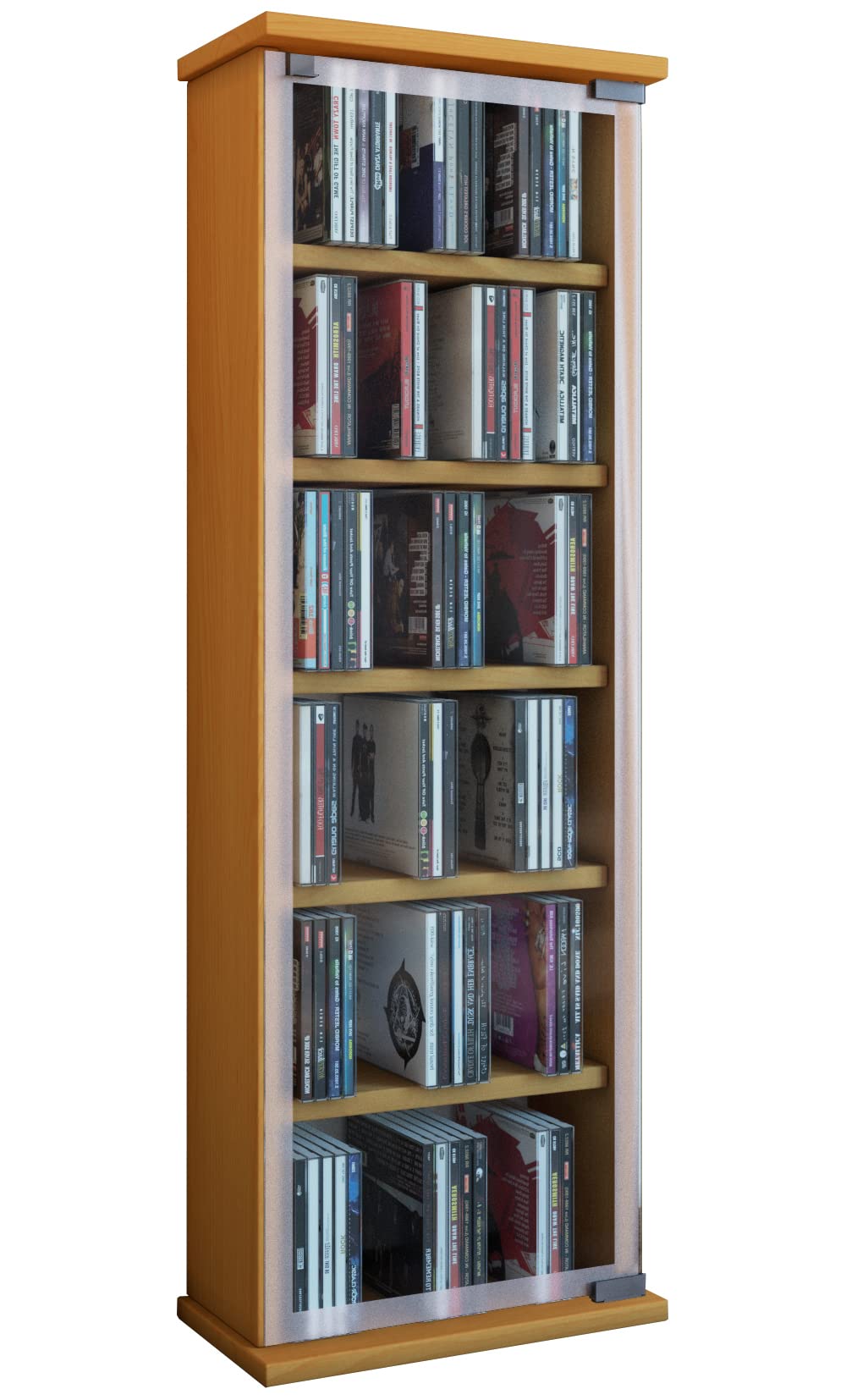 VCM Classic - Torre de CD/DVD, para 150 CDs, Color Haya