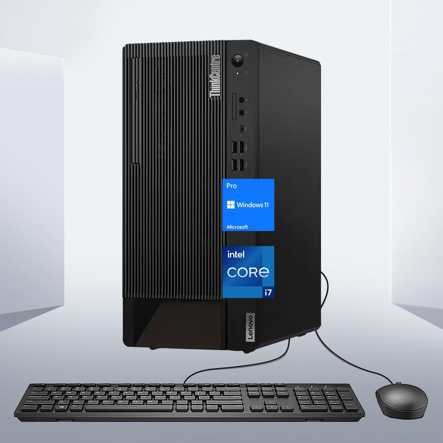 Lenovo ThinkCentre M90t Business Tower Desktop, Intel Core i7-12700, 32GB DDR5 RAM, 1TB SSD, Keyboard & Mouse, Wi-Fi 6, HDMI, DisplayPort, Windows 11 Pro, Black Lenovo ThinkCentre M90t Business Tower Desktop, Intel Core i7-12700, 32GB DDR5 RAM, 1TB SSD, Keyboard & Mouse, Wi-Fi 6, HDMI, DisplayPort, Windows 11 Pro, Black