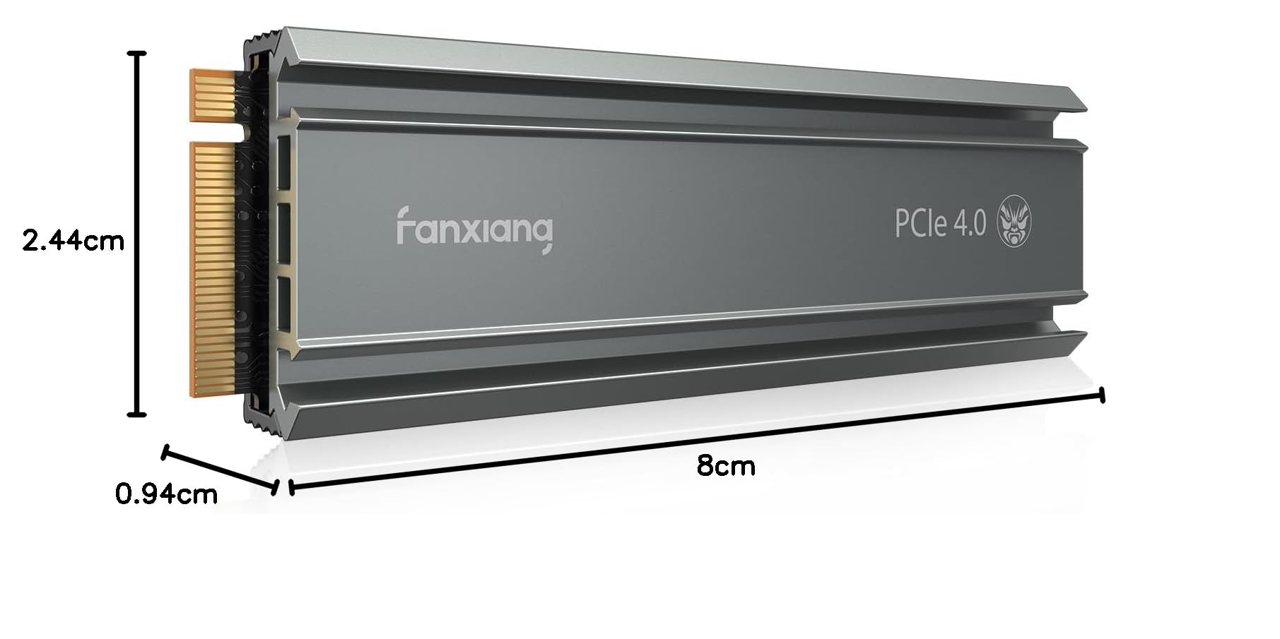 fanxiang S660 SSD 1TB PCIe 4.0 NVMe SSD M.2 2280 Unità a Stato solido Interna Con Dissipatore di Calore, Fino a 5000MB/s, Cache SLC Dinamica, Compatibile con PS5 e Computer