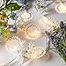 Produktbild 10er LED Sonnen Blumen Lichterkette warmweiß Batterie Timer Lights4fun