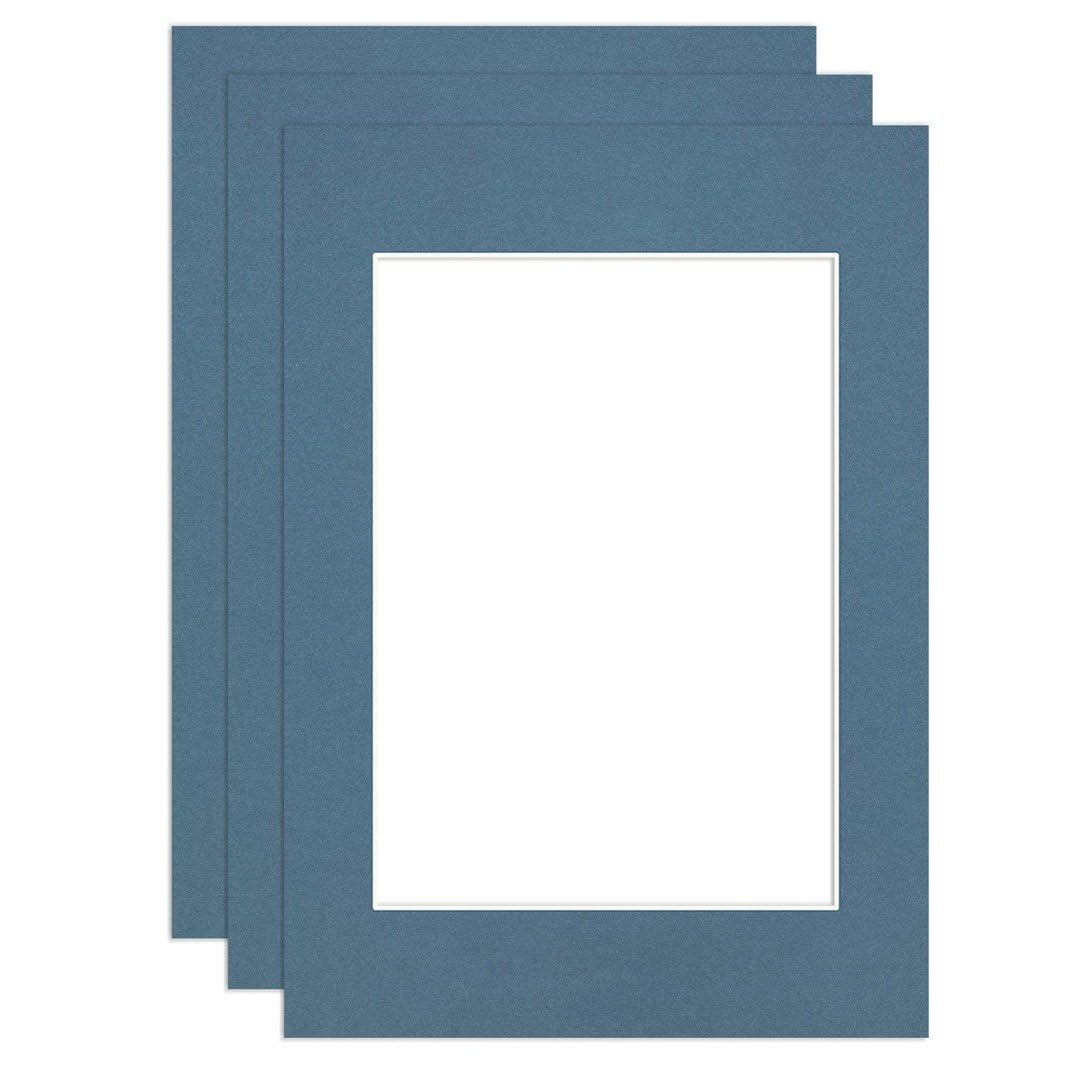 Procut Global A6 Pompadour Picture Mounts to Fit A7 Aperture - Precision Cut Cardboard Photo Mount - Ideal for Frames, Prints, Artwork & Certificates - Sizes & Colours Available - 3 Pack
