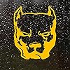 Bulldog Auto Stickers, Diverse Maten Grappige Auto Sticker en Decal White/Black Vinyl Auto Auto Stickers op Bumper…