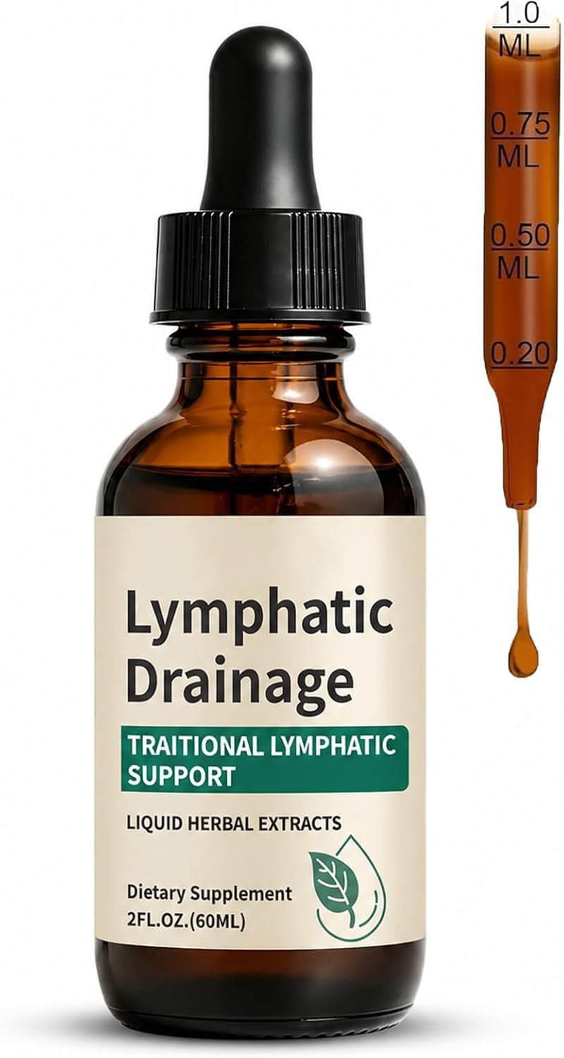 Lymphatic Support Herbal Drops | Plant-Based Liquid Supplement with Cleavers, Red Clover & Stillingia Root | Vegan & Non-GMO | Daily Wellness Formula-image-26