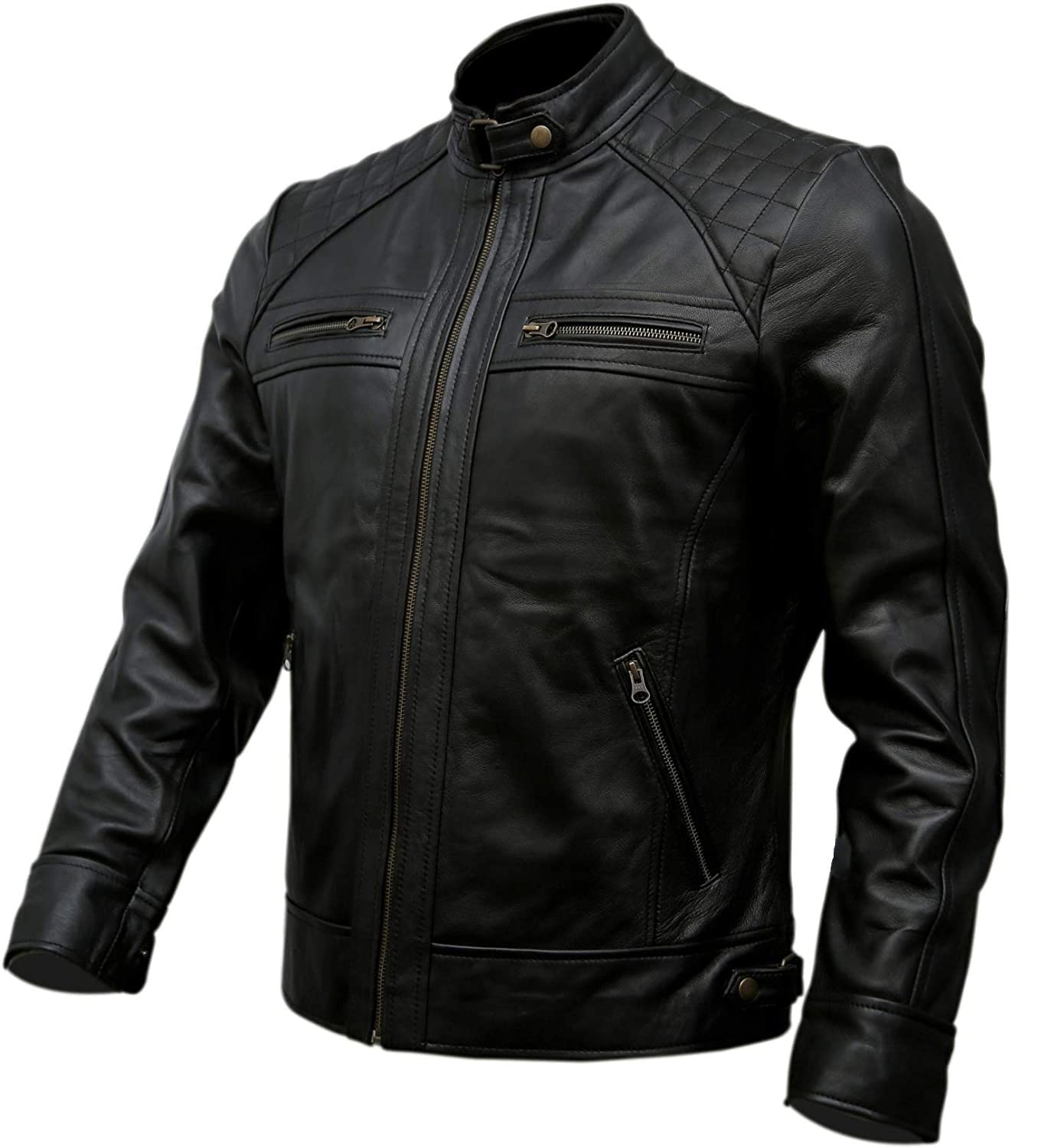 ジャケット・アウター 00s Gloster Black Leather Rider Jacket Buy GEOCARTER Men's Genuine Black Leather Jacket | Stylish Vintage