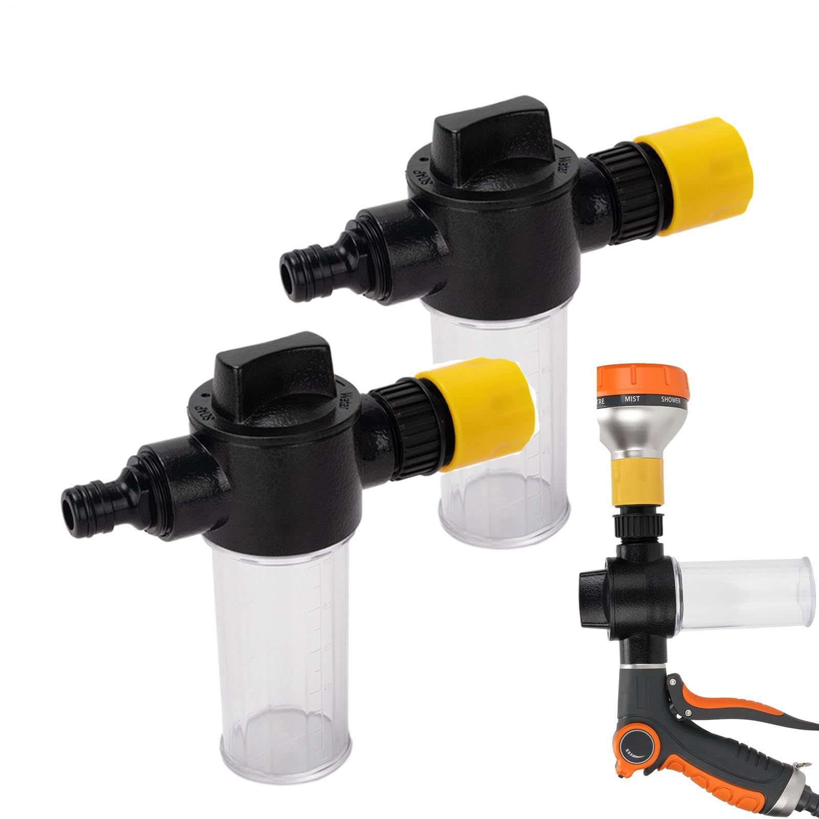 2pcs Grow Hose Feeder Attachment, 100ml Fertilizer Liquid Sprayer