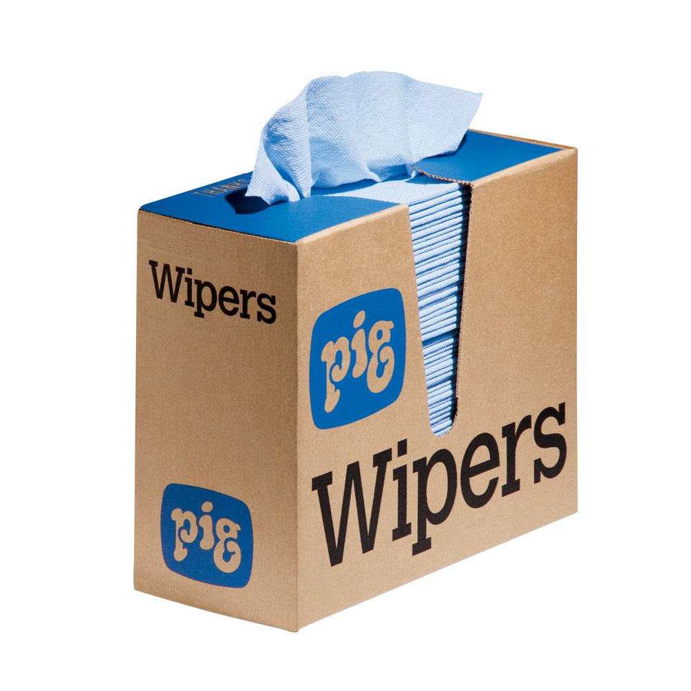 PIG PR40 All-Purpose Wipers - 12 boxes of 75 wipers - Each wiper is 9.5" x 16" - WIP231