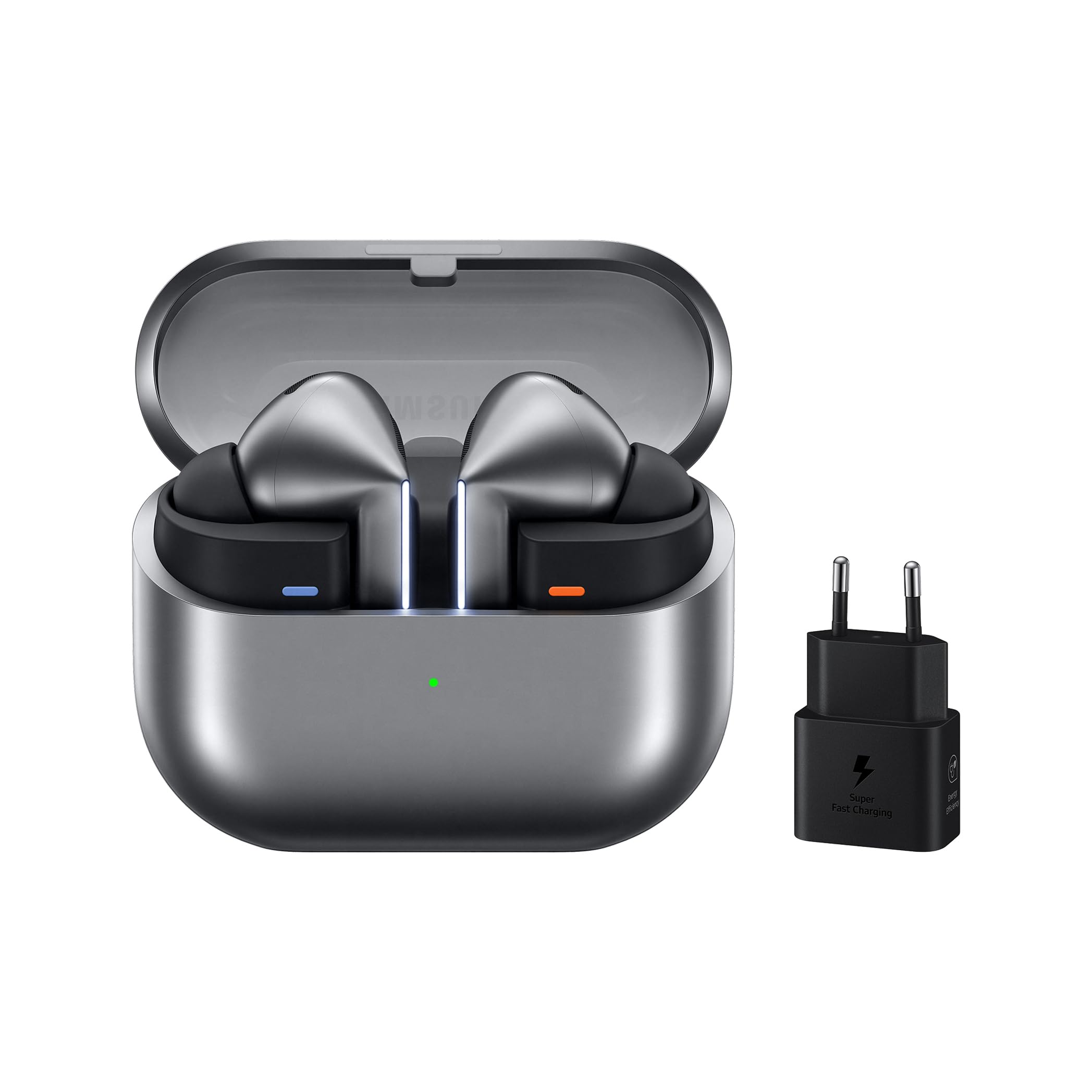 Samsung Galaxy Buds3 Pro + Cargador - Auriculares Inalámbricos, Cancelación de Ruido, Bluetooth, Audio 361, Sonido Hi-Fi, Gris (Versión Española)
