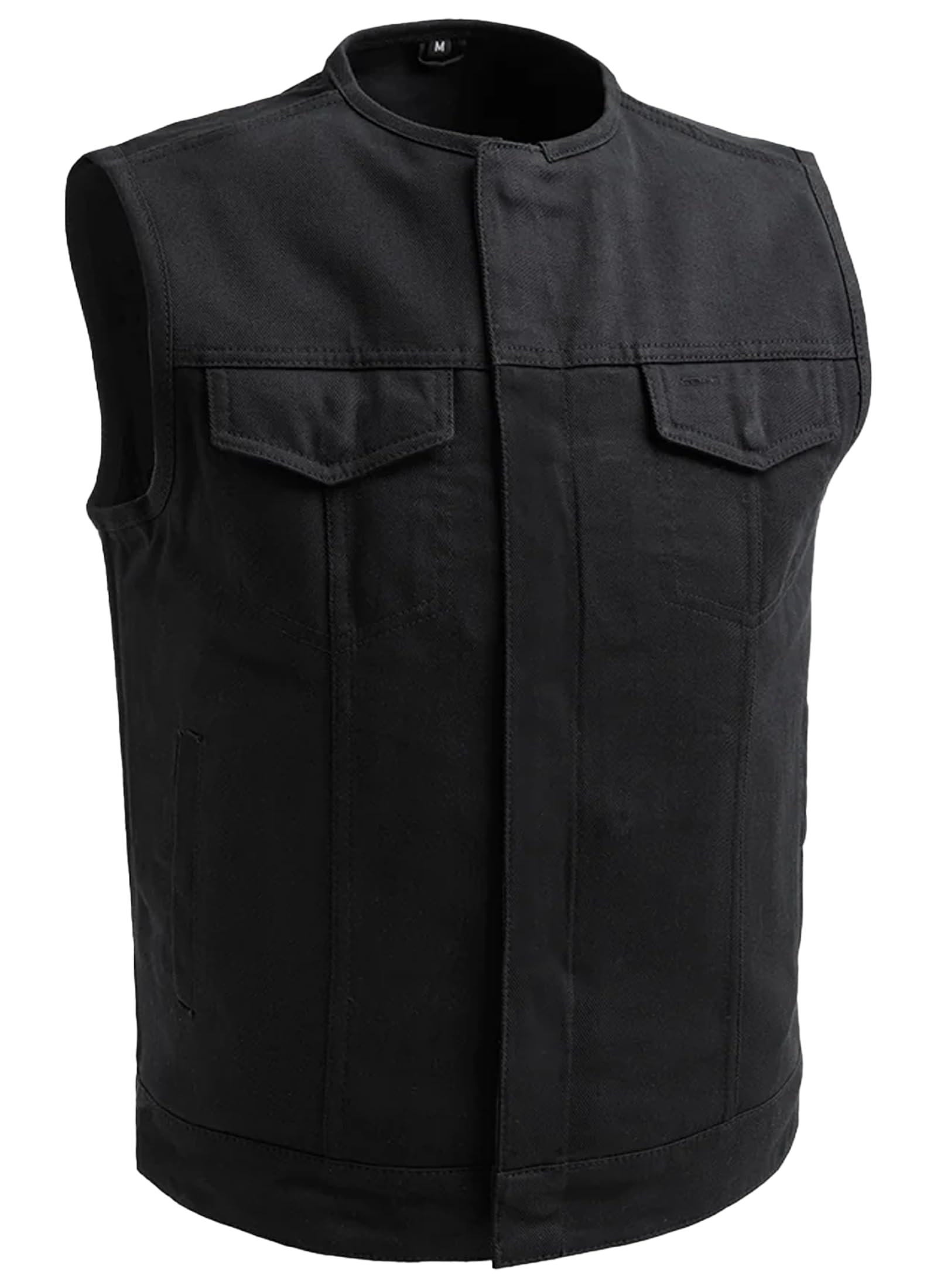 First Mfg Co. No Limit Lightweight Twill Vest: Full Back Panel, Conceal Carry Pockets, 2 Chest & 2 Slash Pockets, Sizes S-10XL
