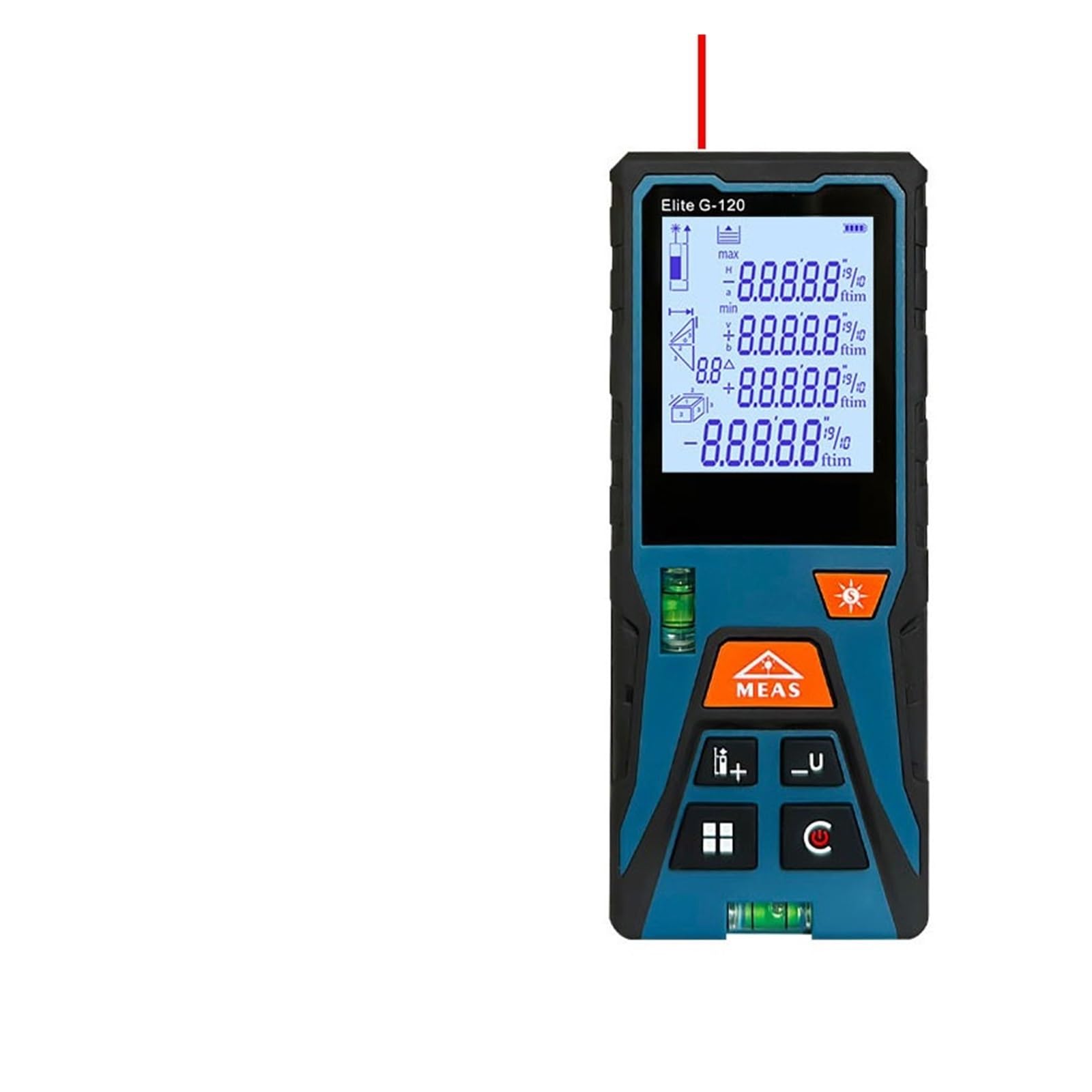 Cinta Métrica Digital Roja Y Verde, Medidor De Distancia De 50M Y 120M, Telémetro Con Horizontal(Red laser 120m)