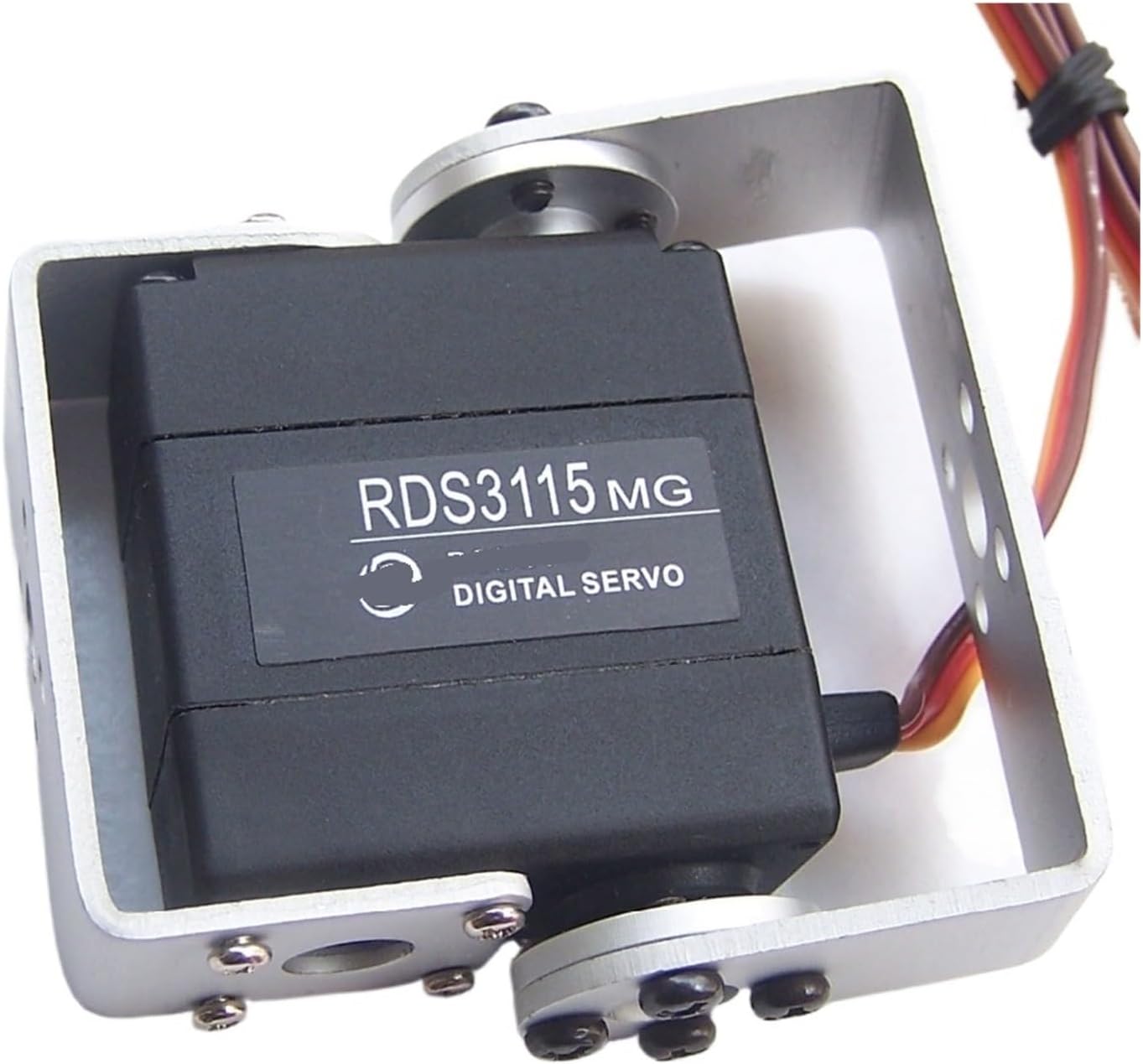 Digital Servo 15kg RDS3115 Metal Gear Servo with Long and Short Straight U-Mount(Control Angle 270)