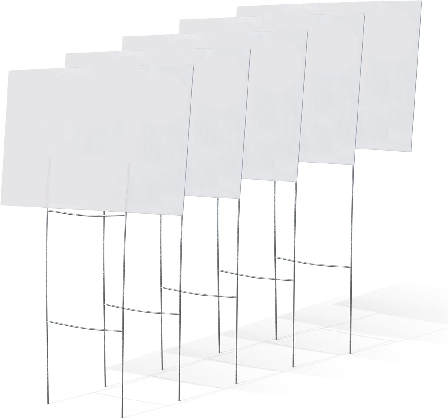VIBE INK 30"x10" Heavy Duty Metal H-Stakes Frame Wire Stakes - Yard Sign Stake - Lawn Sign Stake Use with 4mm Corrugated Plastic Yard Signs (25)