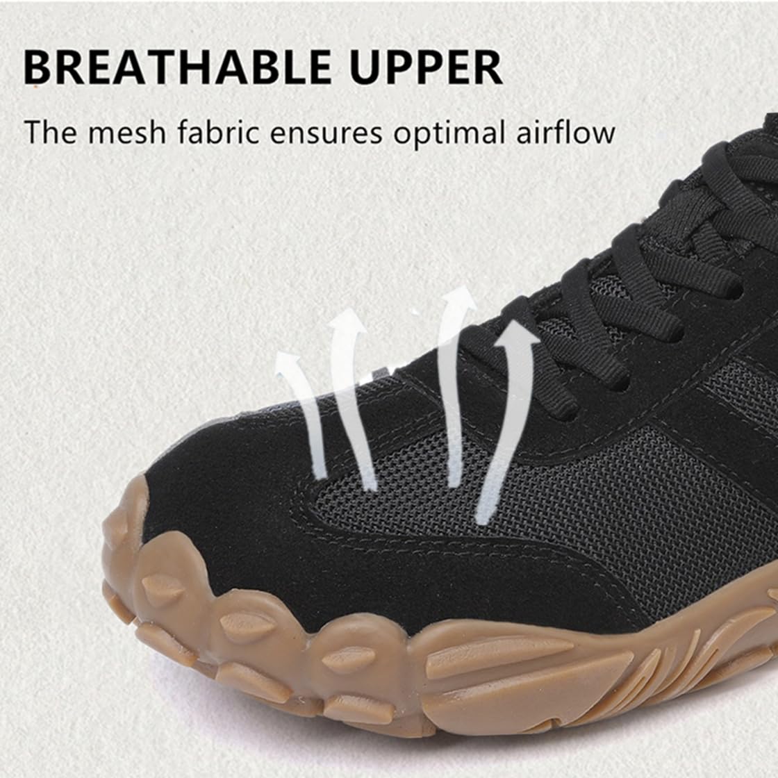 Unisex Barefoot Zapatillas Anchos Minimalista Drop Cero Hombre Mujer Ligera Transpirable y Antideslizante Zapatillas de Trail Running,Tallas:36-46 EU