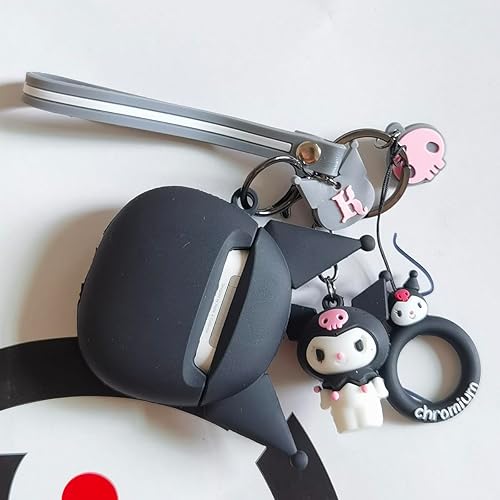 Miniatura 4 de OINbxw Funda para Airpods 21 funda de silicona suave diseñada por anime, divertida funda 3D de personajes de dibujos animados con llavero de cordón,