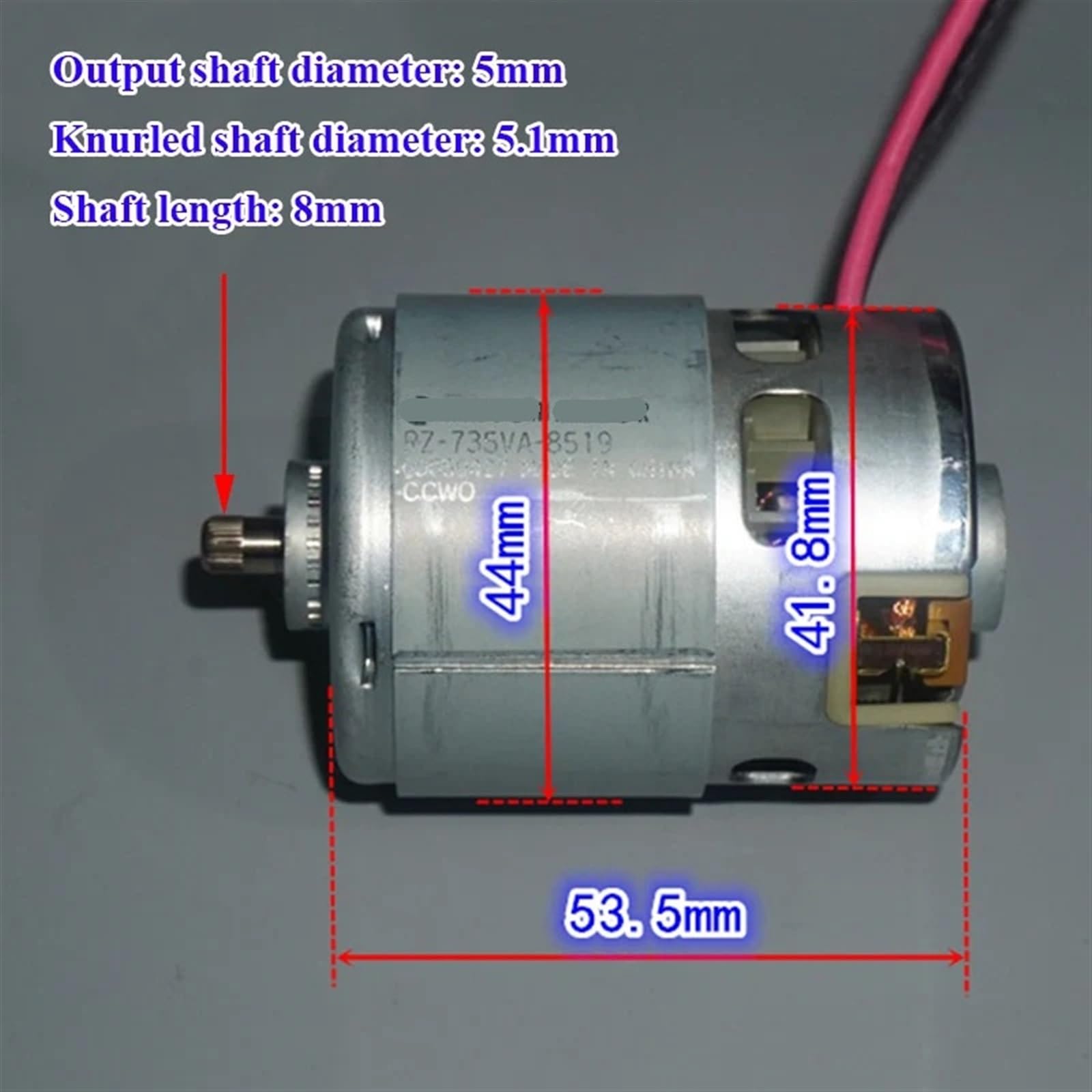 RZ-735VA-8519/9517 DC 12 V 14,4 V 18 V wysoka prędkość 42 mm silnik 1 szt. (A RZ-735VA-8519)