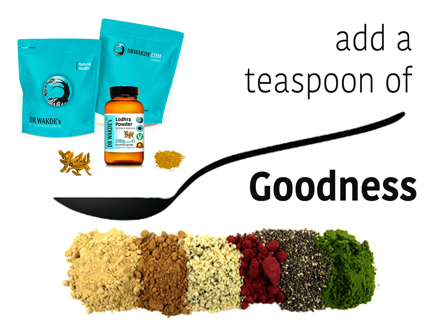 DR WAKDE'S® Lodhra Pulver (Symplocos racemosa) - 500g (1.1lb) I 100% Kräuter I Ayurvedische Nahrungsergänzung I Mengenrabatt I Versand am selben Tag