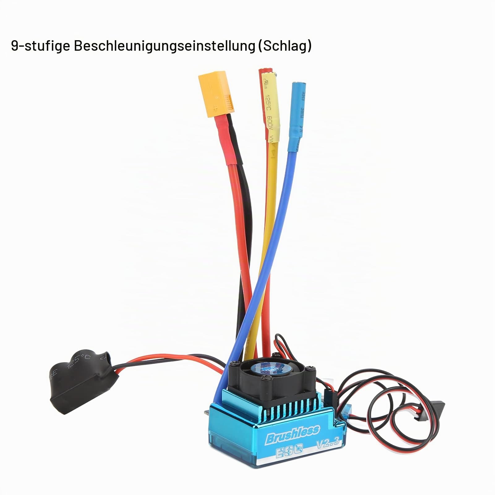 RC Brushless ESC 120A Programmierbarer elektrischer Geschwindigkeitsregler XT60 Plug Brushless ESC für 1/10 1/8 RC Car