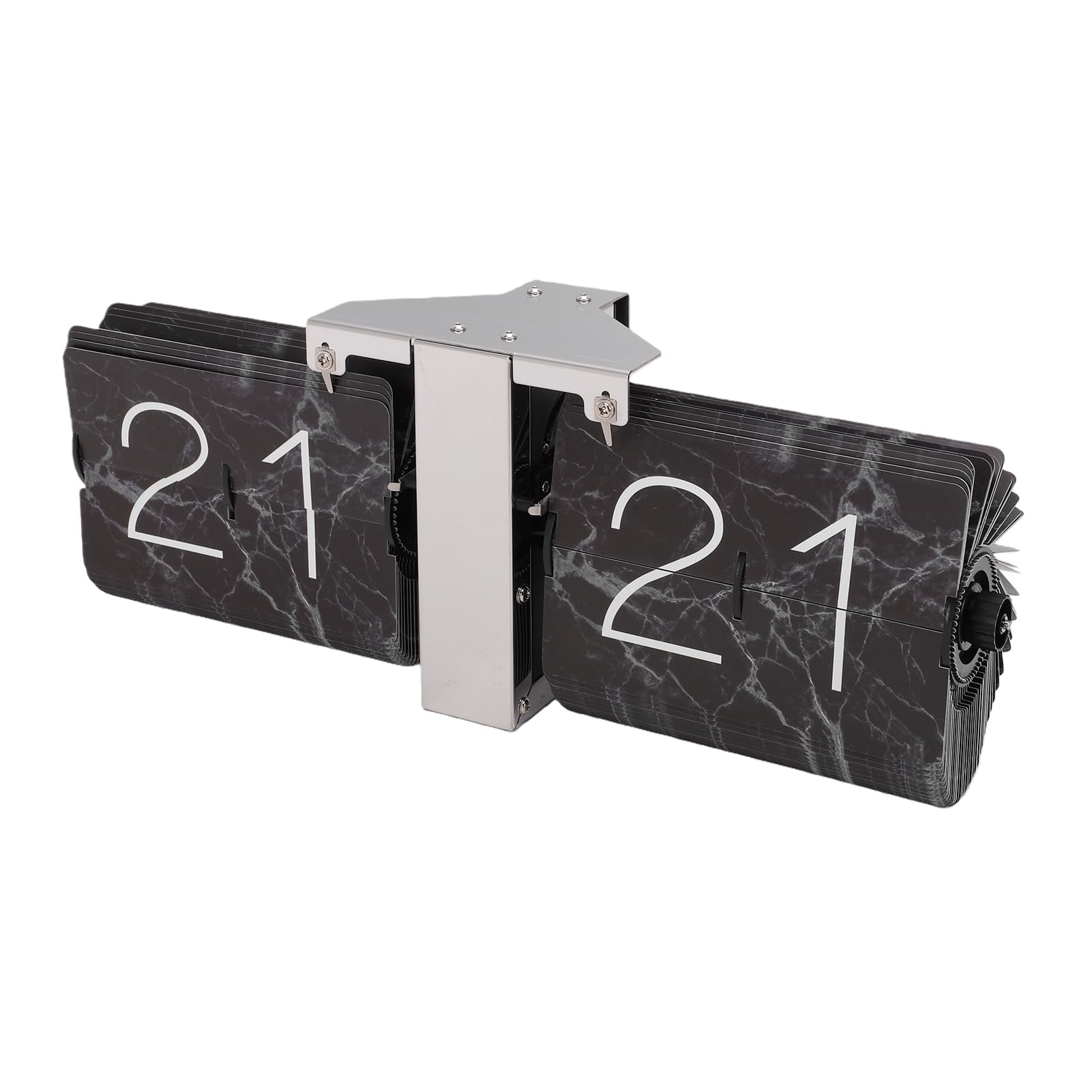 Mechaniczny Zegar z Przewracanymi Kartami, Automatyczne (Black