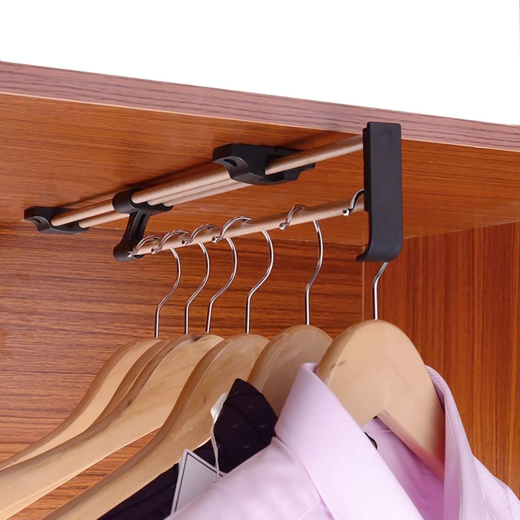 corner wardrobe， Wardrobe Clothes Rail,Push-Pull Hanger, Rod(50cm/19.7inch)