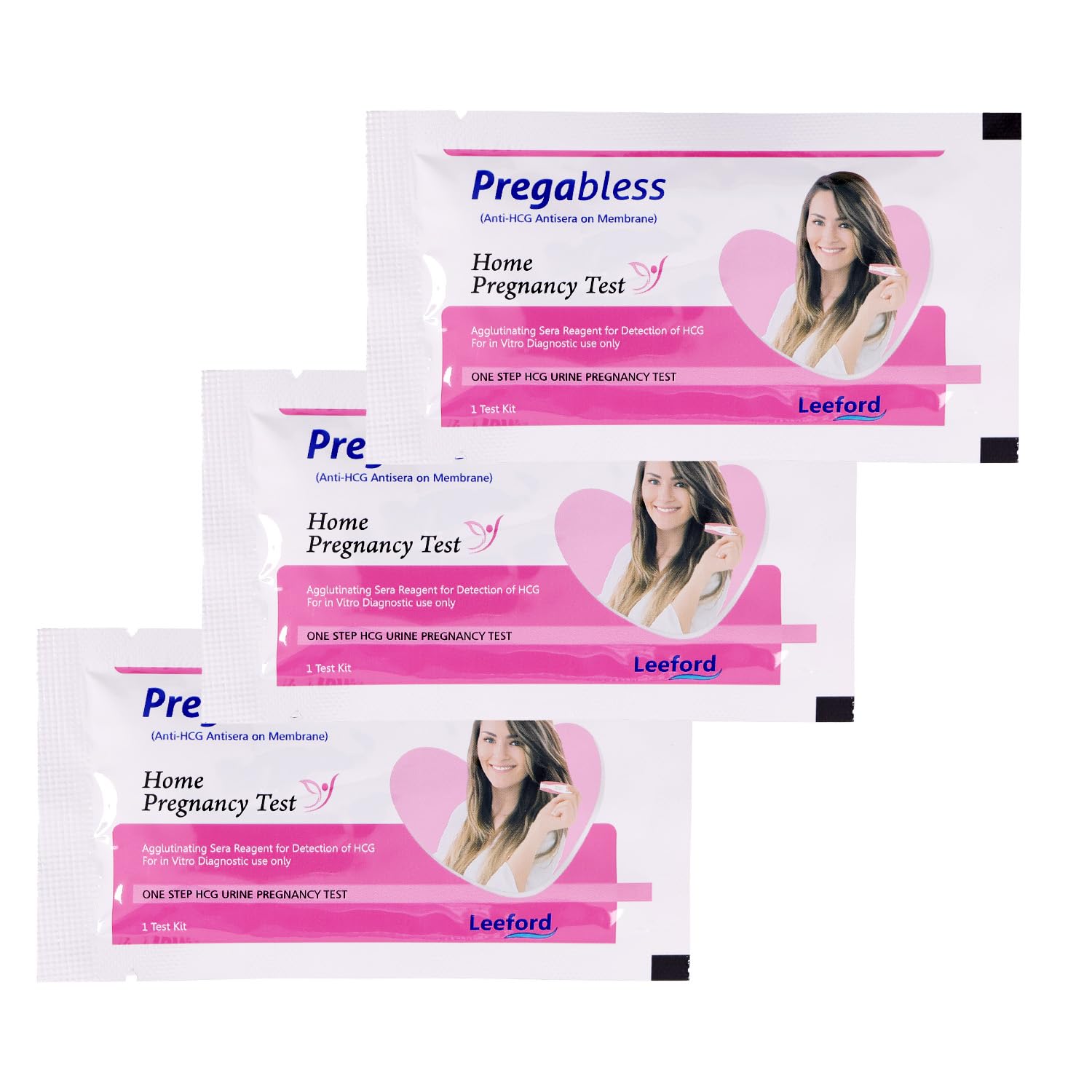 Leeford Pregabless Pregnancy Test Kit| 1 Step HCG Urine Test | Result in 3-5 Minutes | Home Pregnancy Check with Dropper | Accurate & Easy to Use | Pack of 3-image-19