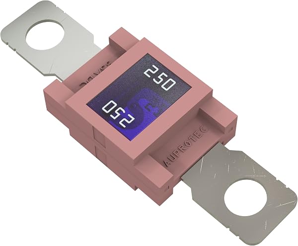 AUPROTEC Fusible Mega à courant élévé/verrouillage à vis 80-500A choix : 250A ampères, rose, 1 pièce - 1