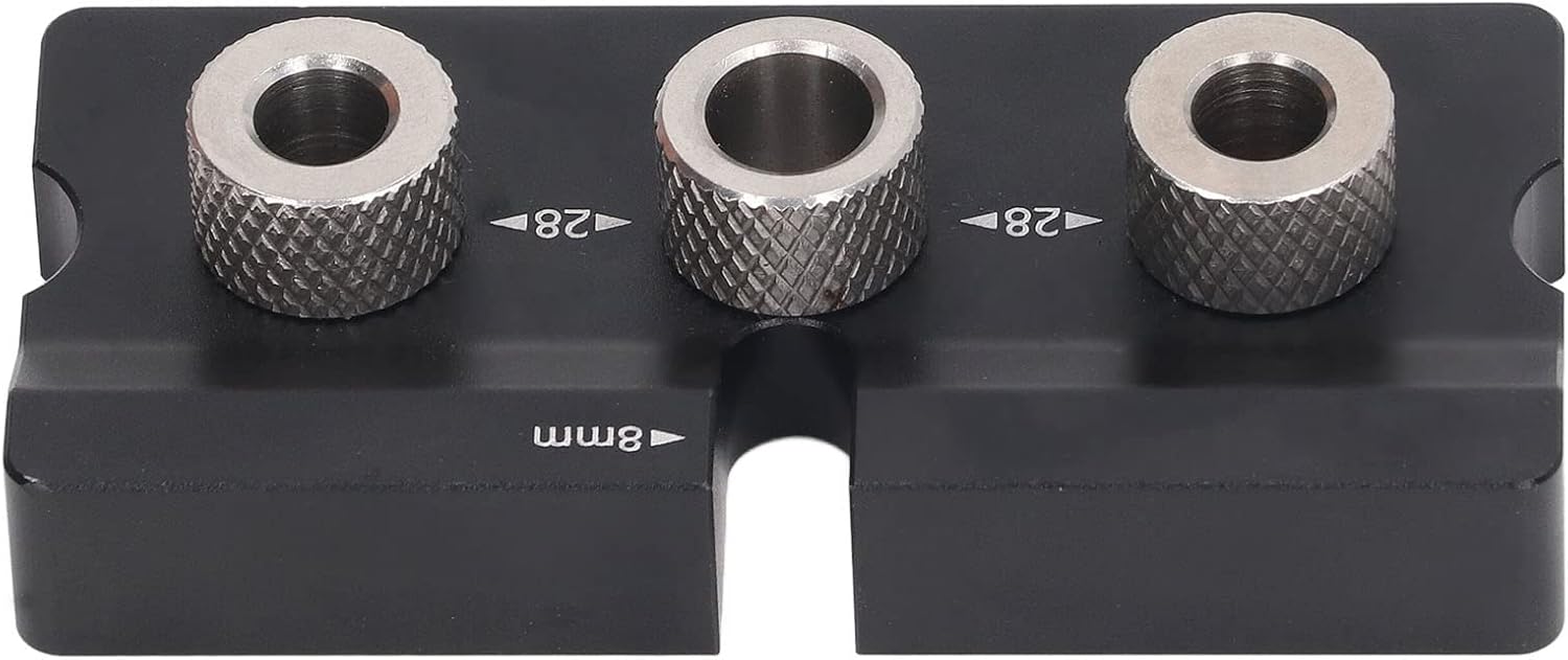 Hole Jig for Wood Dowels, 2 in 1 Drill Guide Jig 8mm 10mm Hole Locator Punch Locator Woodworking Tool Professional Accessories