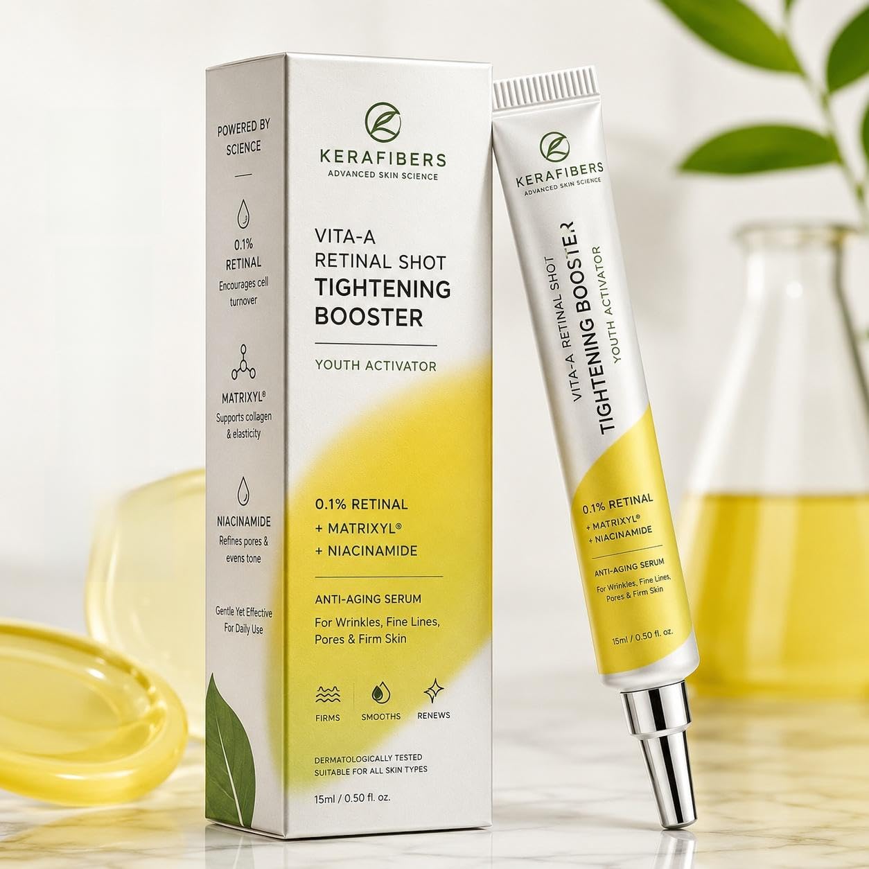 Vita-A Retinal Shot Tightening Booster Face Serum | 0.1% Retinal, Matrixyl & Niacinamide, Anti-Ageing, Pore Minimising, Firms & Smooths Skin-image-46