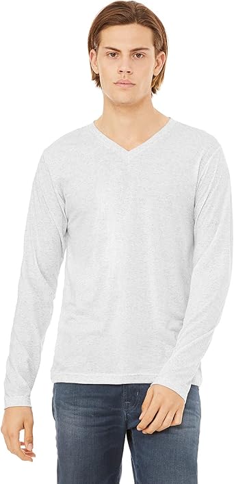 Canvas Unisex Jersey Long-Sleeve V-Neck 