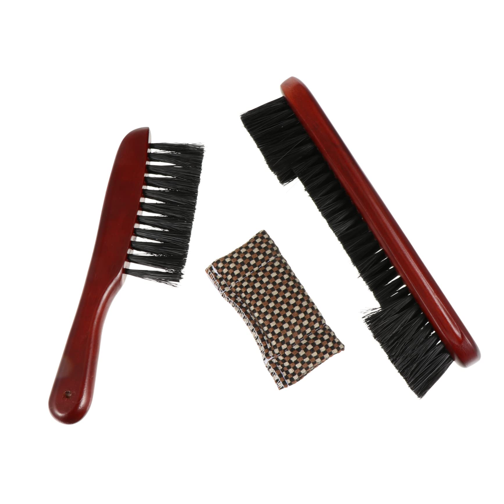KOMBIUDA Pool Table Brush Set Billiard Accessories 2 Brush Cleaning Cloth Easy to Use Ready to Use