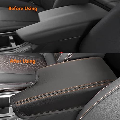 Miniatura 4 de Funda para reposabrazos de consola central para Subaru Crosstrek 2018-2023 e Impreza 2017-2023, piel sintética, impermeable, funda protectora de